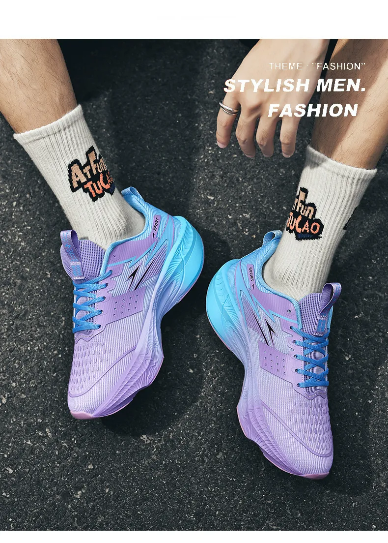 Breathable Mesh Running Shoes Lightweight Athletic Trainers_voghion.com