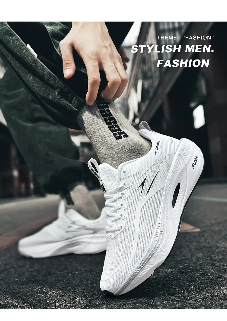Breathable Mesh Running Shoes Lightweight Athletic Trainers_voghion.com