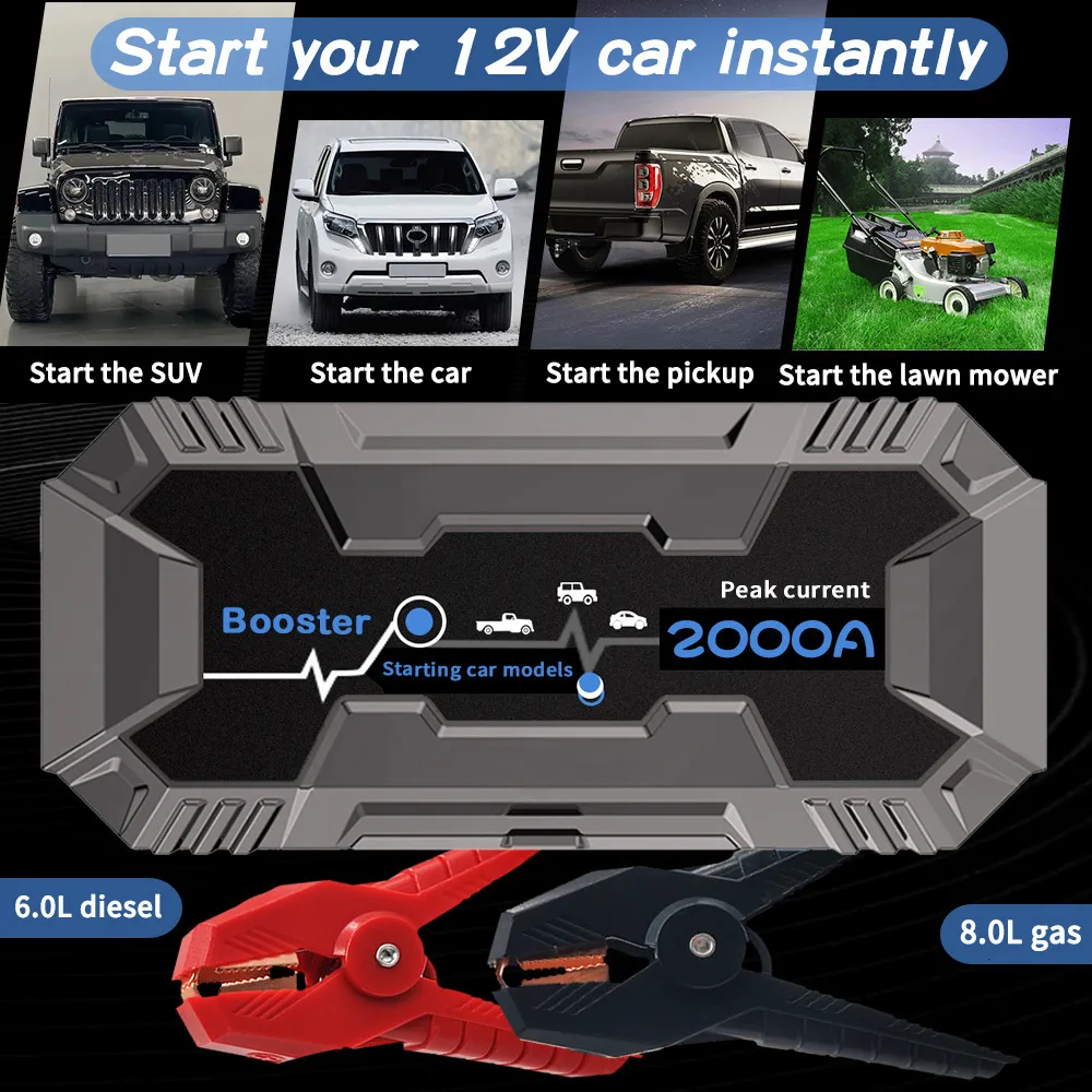 12V Jump Starter with Air Compressor