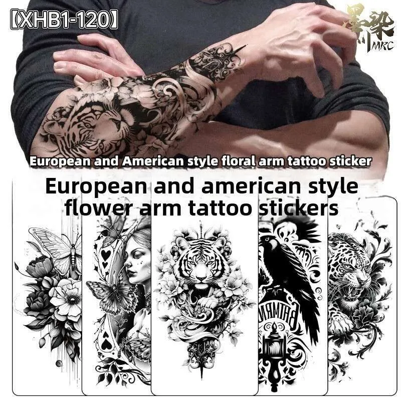 81% OFF – Colorful Wolf Head 3D Waterproof Tattoo Stickers – Eco‑Friendly Kids Toy
