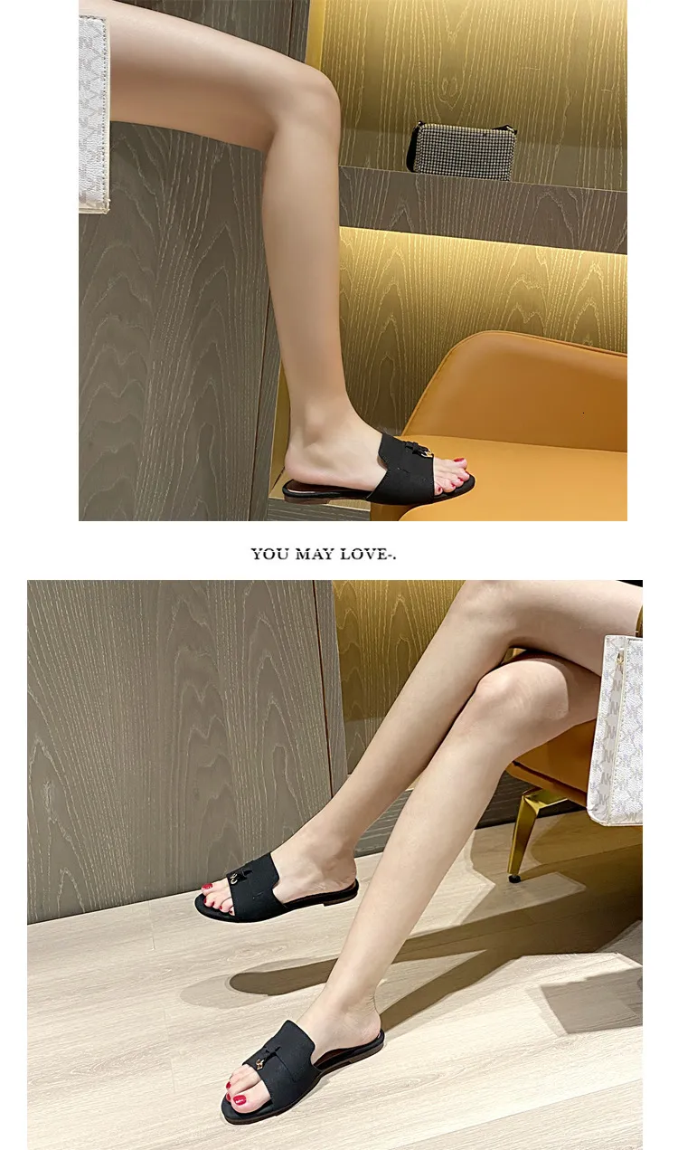 Womens Multicolor Suede Slide Sandals Flat Open Toe Beach Shoes_voghion.com