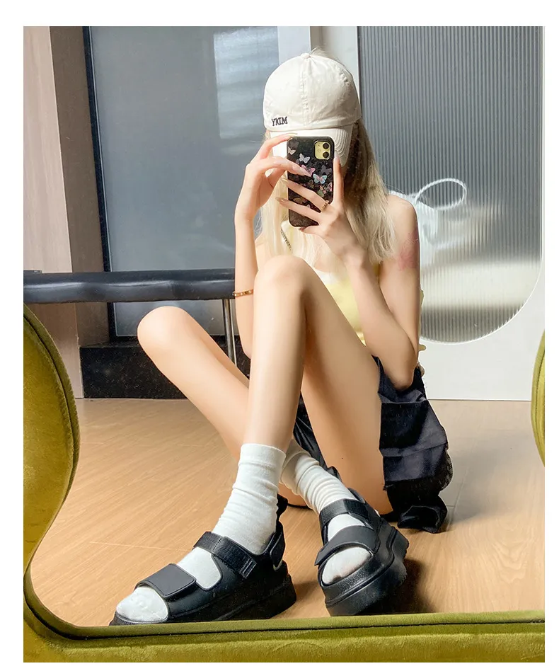 Womens Trendy Y2k Chunky Sandals Comfortable Flat Shoes For Summer_voghion.com