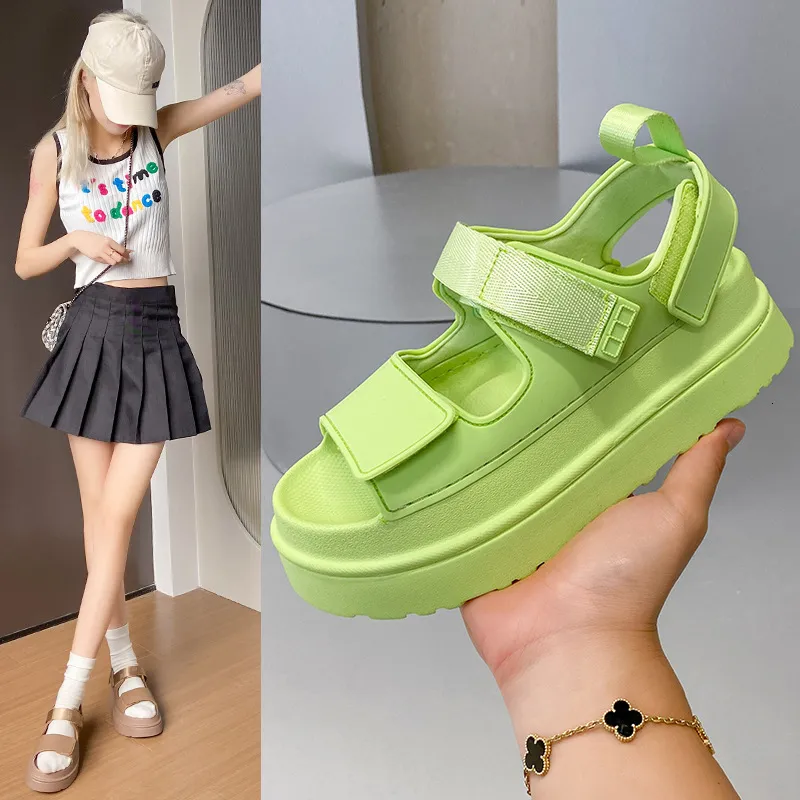 Womens Trendy Y2K Style Chunky Sandals Multiple Color Options Durable Construction For All Seasons_voghion.com