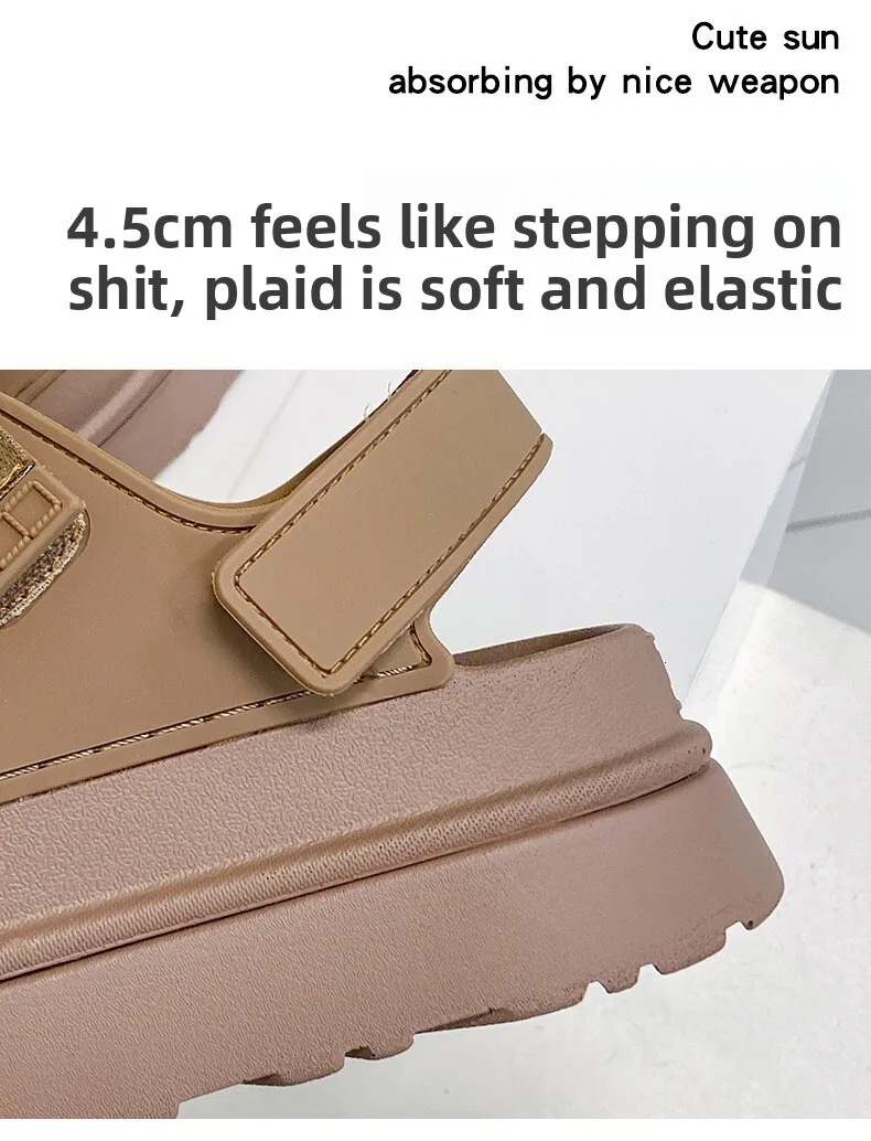 Womens Trendy Y2k Chunky Sandals Comfortable Flat Shoes For Summer_voghion.com