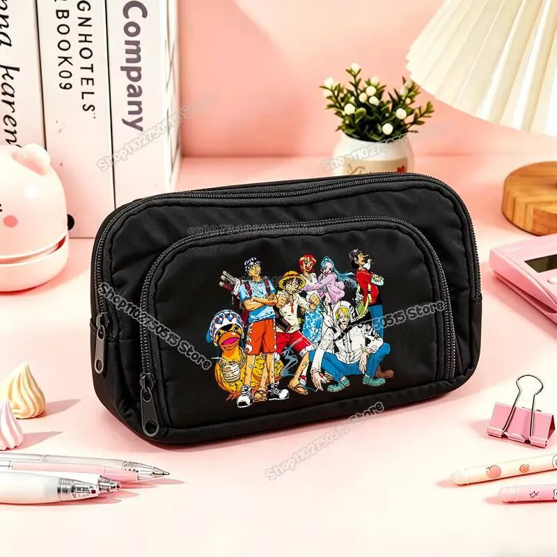 Large Capacity One Piece Student Pencil Case, Anime From