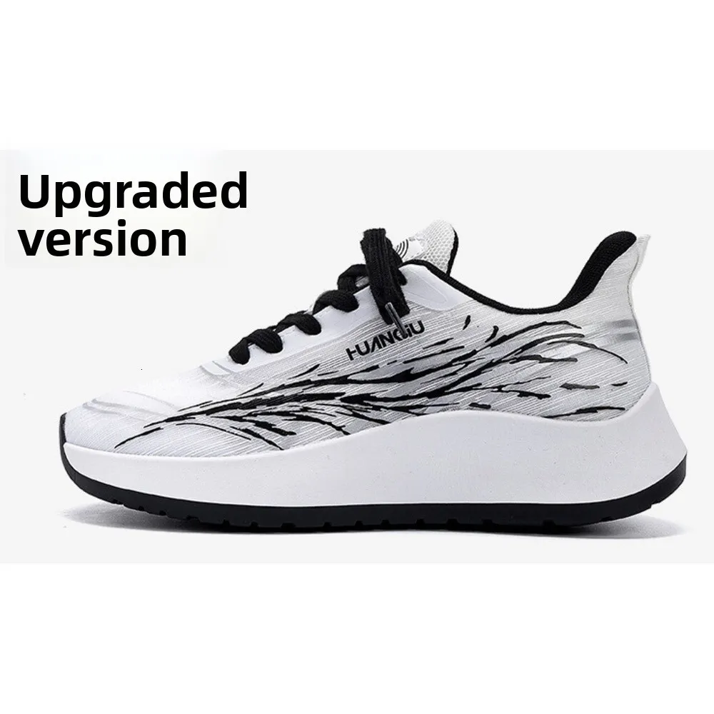 Mens Fashion Red Flame Pattern Sneakers Breathable Mesh Lightweight Sole Casual Running Shoes For Streetwear And Outdoor_voghion.com