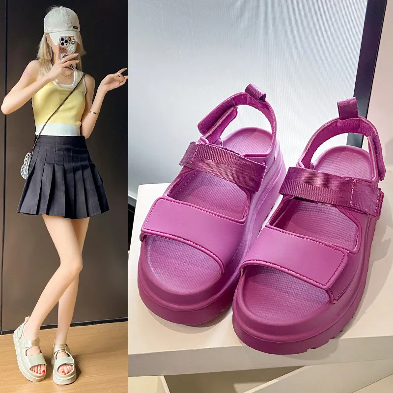 Womens Trendy Y2K Style Chunky Sandals Multiple Color Options Durable Construction For All Seasons_voghion.com
