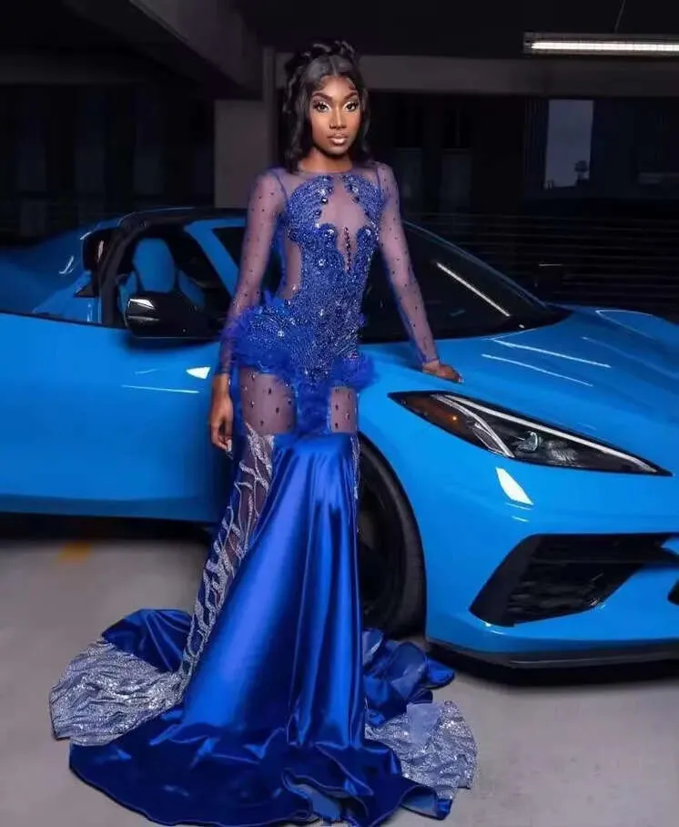 black dress with royal blue accessories Custom Sized African Mermaid Sapphire Prom... From Babynice888, $154.57 12/01/2026 mermaid prom dresses Best Color Shoes For Sleeve:37