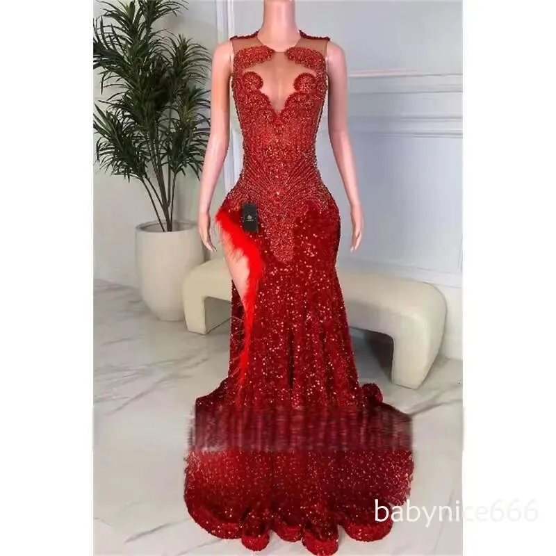 dhgate prom dresses Plus Size Mermaid lavender Mermaid dress 2023 with Beaded Lilac Velvet and Crystal Embellishments Prom A Line Prom ball Gown Prom Fabric Buy Prom Gown Websites Wholesale