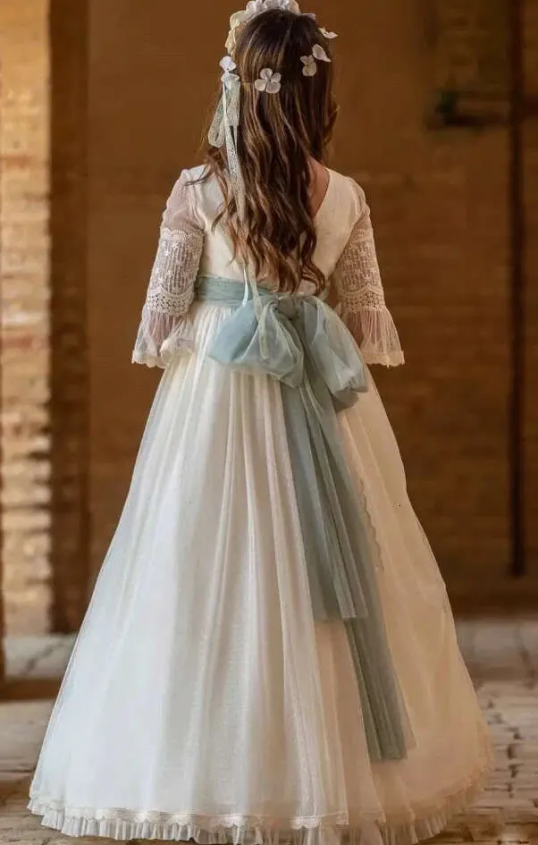 boho communion dress Flower Girl First Vintage 3/4... From Babynice888, Rs.4,057.41 Zen dress Alice mccall notugly Color:Pastel blue Handmade and custom with