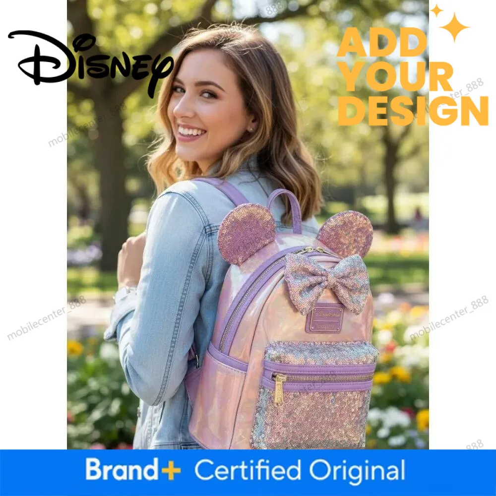 disney brand mini backpack Small Bag adjustable shoulder straps Loungefly-Mickey and Minnie Holiday Mini