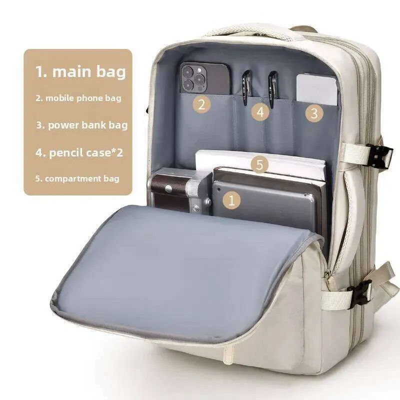 airplane laptop backpack Travel for Airlines Underseat for Men, WF6006 narwey This backpack is made of water resistant durable polyester 40x20x25cm Ryanair Carry-On Travel Backpack,