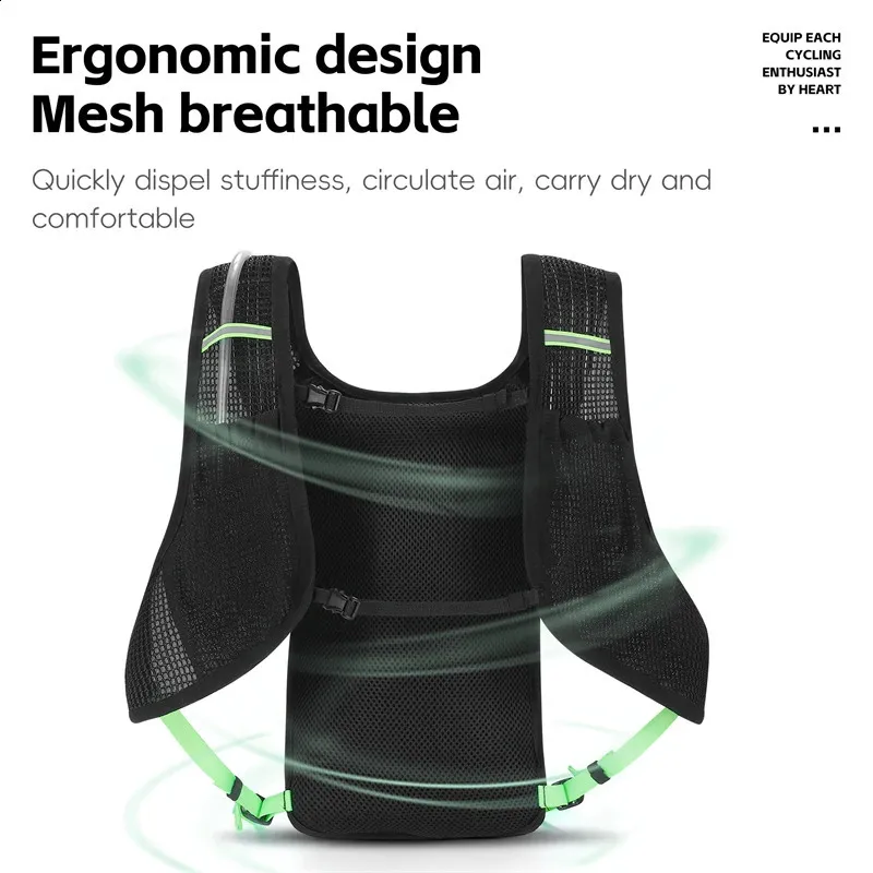 West Biking Ergonomic Hydration Bike Backpack 7L/2L From Pong05