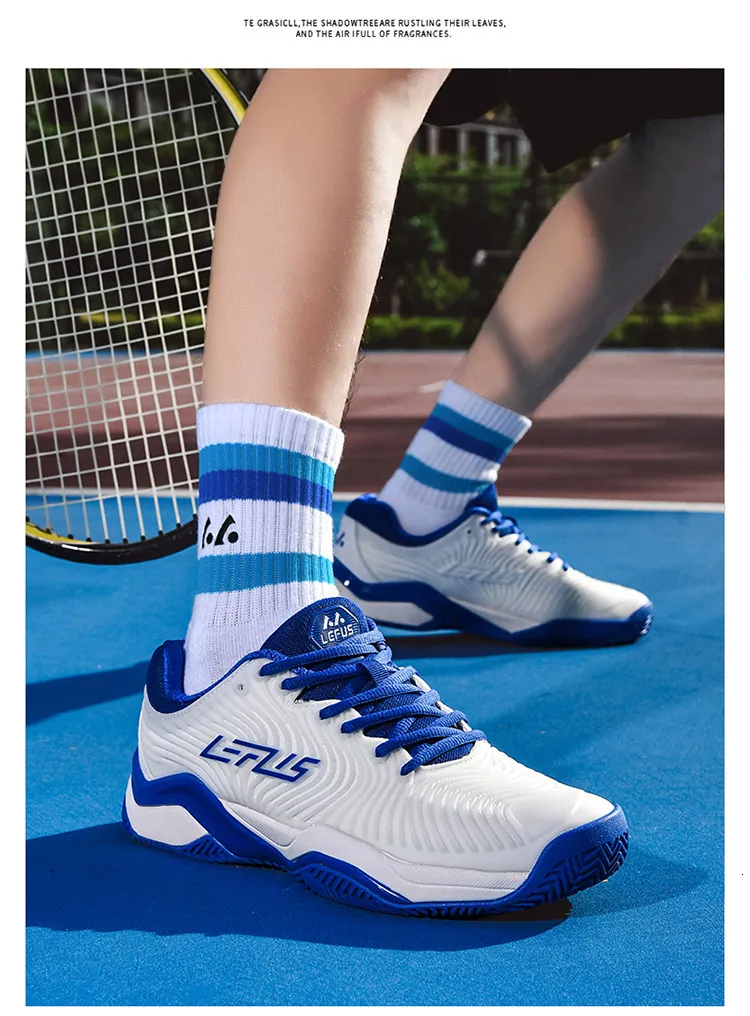 Mens Professional Tennis Shoes Non Slip Cushioned Sole Breathable Upper For Court Training And Daily Sports_vogvips.com