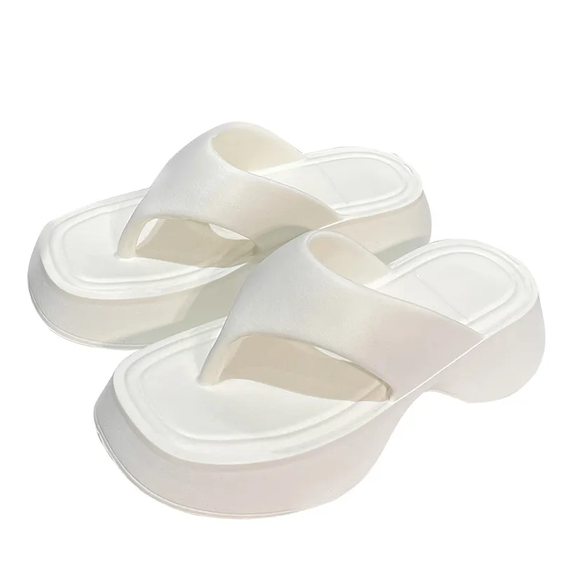 Women Fashions EVA Slippers Female Wedges Flip Flops Girl Soft Non Slip Outdoor Sandals Adults Solid Color Beach Shoes_voghion.com