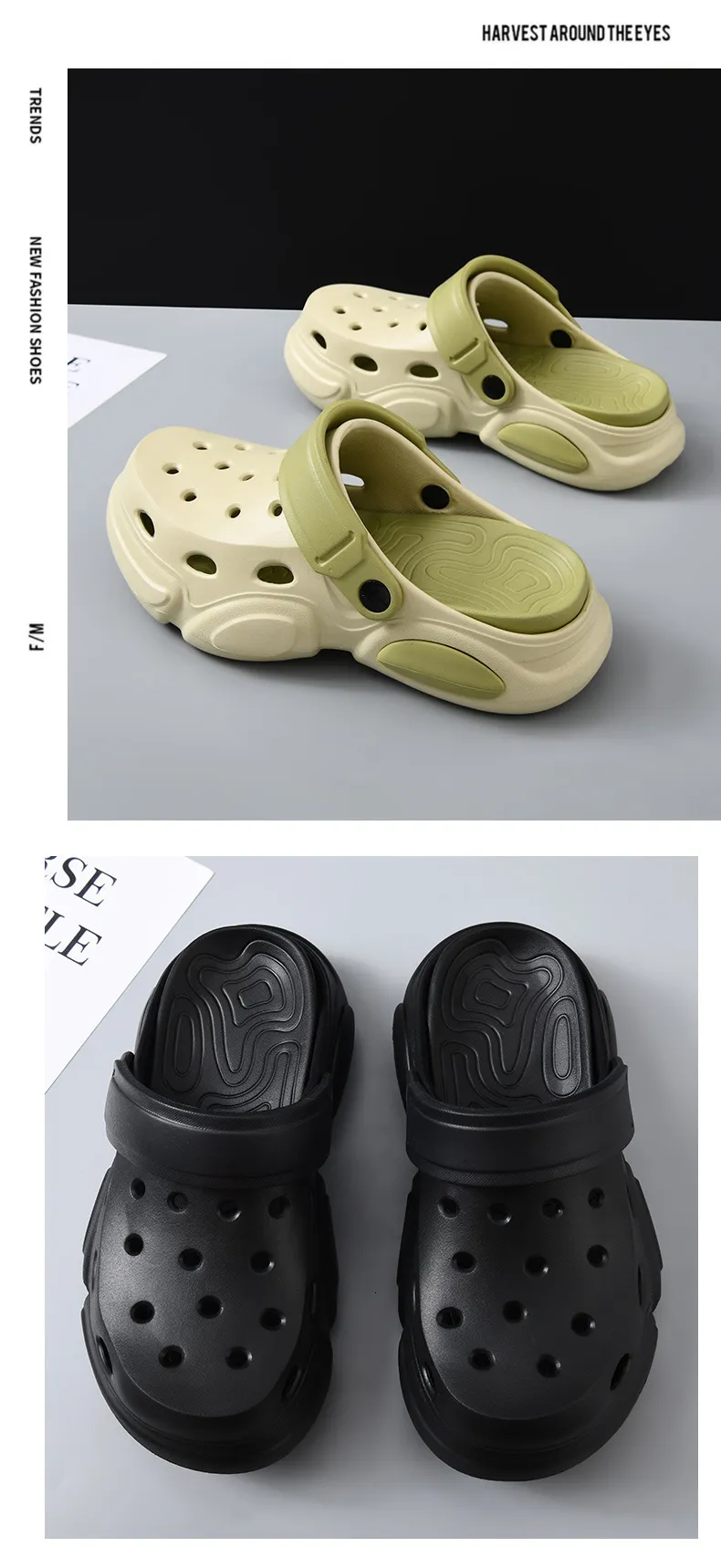 Zoccoli platform unisex design classico traforato morbidi_voghion.com