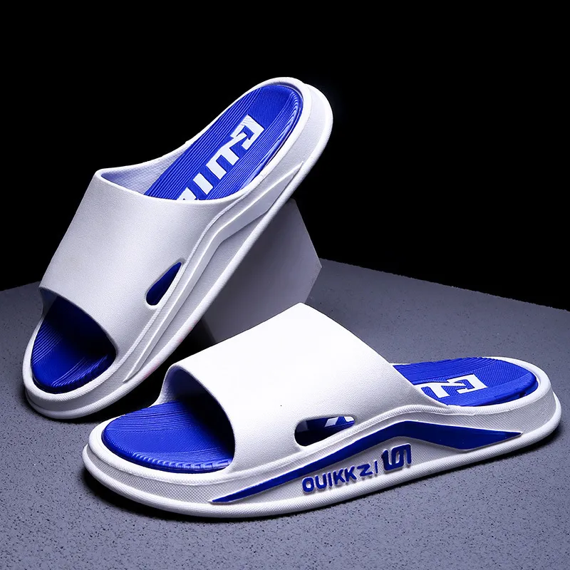 Ciabatte sportive da uomo alla moda, design classico a fascia singola, soletta morbida imbottita, ideali per gli spostamenti quotidiani e le uscite informali._voghion.com