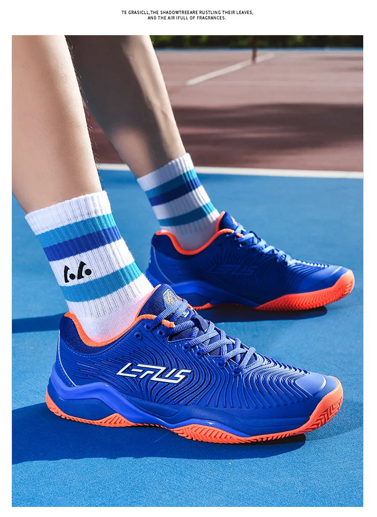 Mens Professional Tennis Shoes Non Slip Cushioned Sole Breathable Upper For Court Training And Daily Sports_vogvips.com