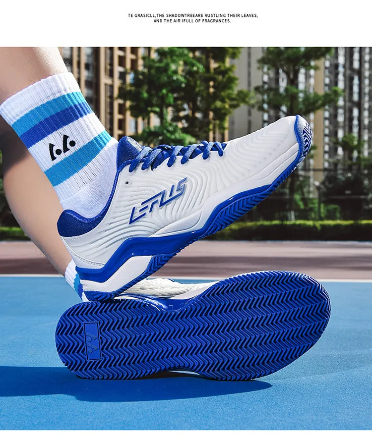 Mens Professional Tennis Shoes Non Slip Cushioned Sole Breathable Upper For Court Training And Daily Sports_vogvips.com