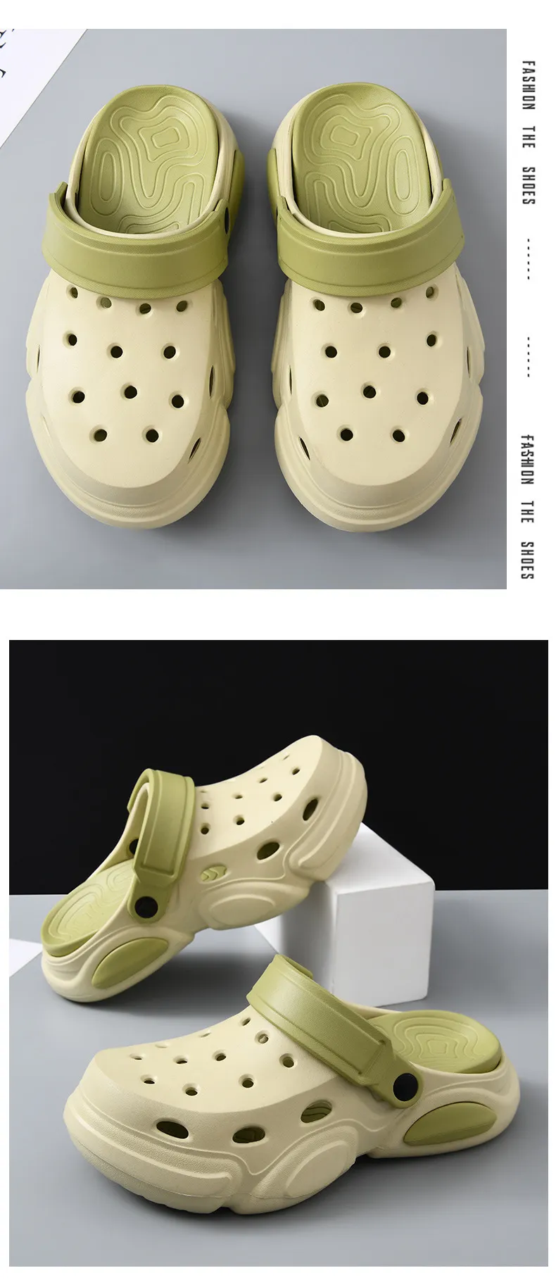 Zoccoli platform unisex design classico traforato morbidi_voghion.com