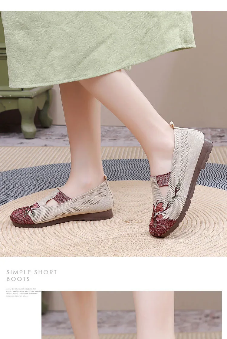Damen Slipper Mit Blumenstickerei Für Alltag Und Freizeit_voghion.com