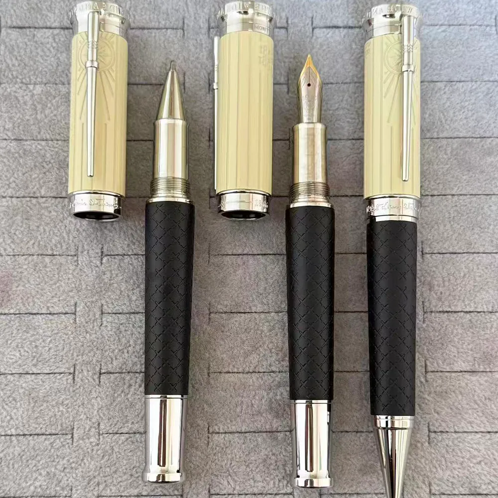 Mont Pens グレタ・ガルボ ホワイト ローラー ボール ペン を