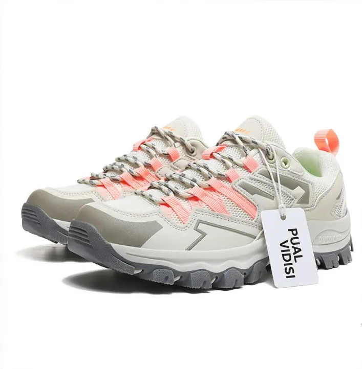 Scarpe da trekking da uomo per attività all'aperto, con tomaia in mesh traspirante e suola robusta antiscivolo, ideali per trekking e alpinismo._voghion.com