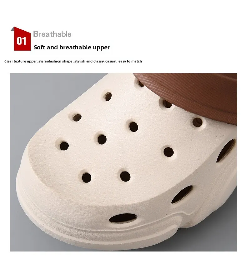 Zoccoli platform unisex design classico traforato morbidi_voghion.com
