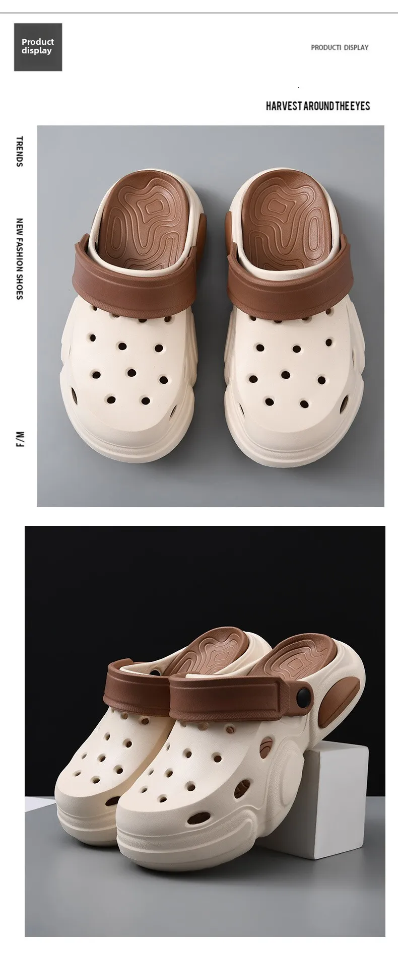 Zoccoli platform unisex design classico traforato morbidi_voghion.com
