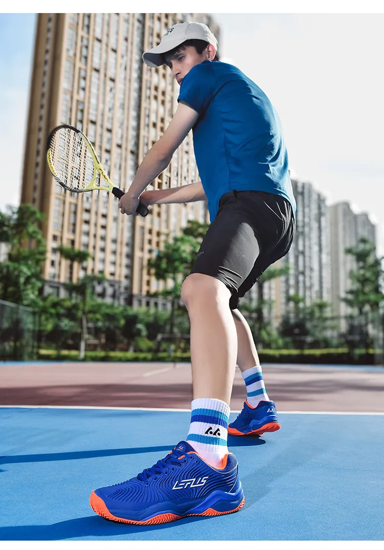 Mens Professional Tennis Shoes Non Slip Cushioned Sole Breathable Upper For Court Training And Daily Sports_vogvips.com