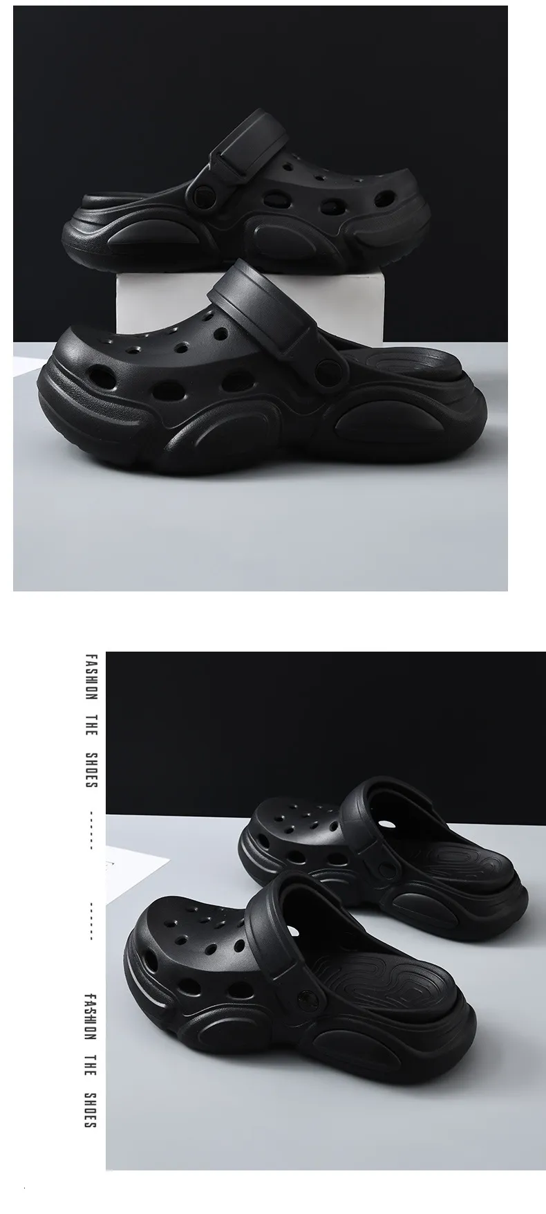 Zoccoli platform unisex design classico traforato morbidi_voghion.com