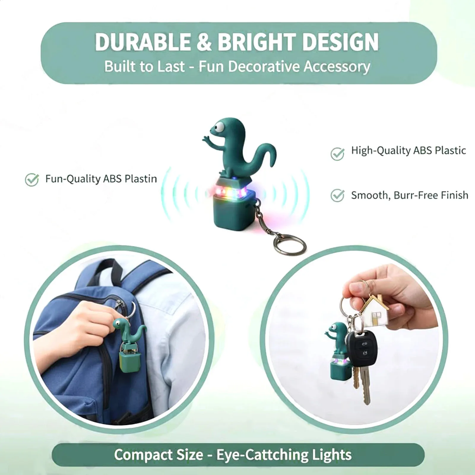 Lizard Keychain Sound,Lizard Button Keychain,Fun Rechargeable Light Up Fidget ET Lizard Keychain Sound,Lizard Button Keychain,Fun Rechargeable Light Up Fidget ET