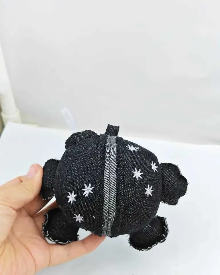 Arirang Denim Plush Mini Coin Purse Keychain BTS From