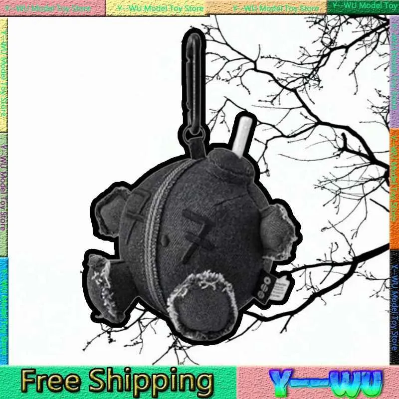 Arirang Denim Plush Mini Coin Purse Keychain BTS From