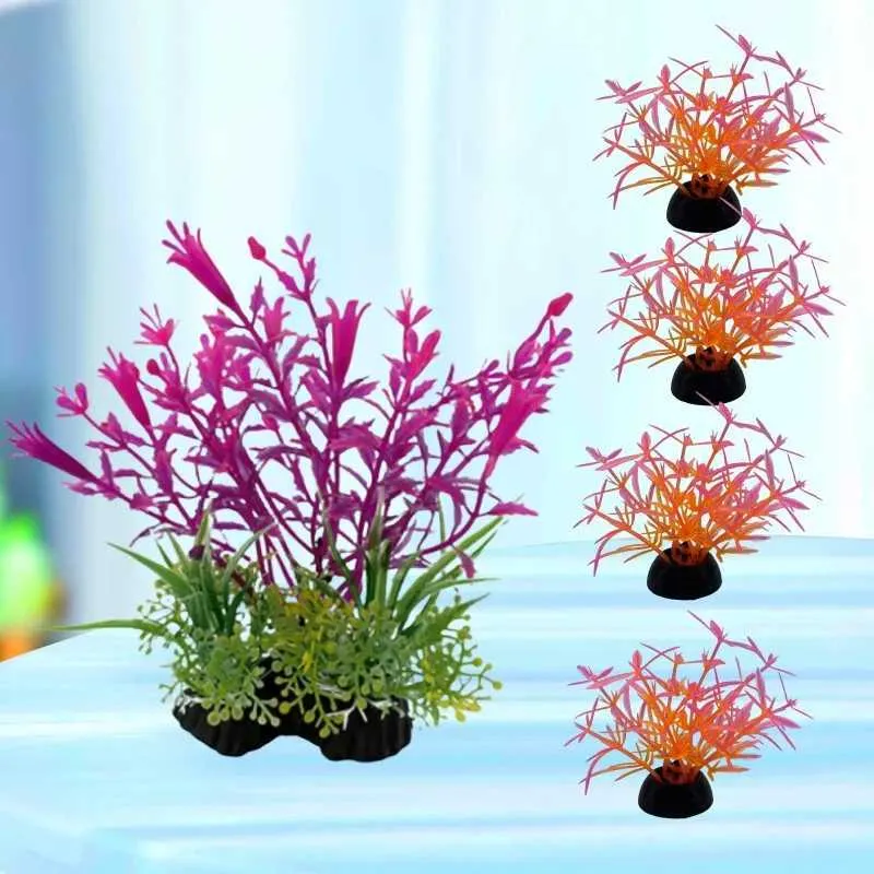 fish tank grass accessories Freshwater Aquarium Decor, Easy Growing Dwarf Carpet for Tank/Terrarium, Natural Aquatic Plant Growth Material  1 Pack (Big Leaf) : Pet Supplies Aquarium Features Simulation Water Grass Aquariums Accessories