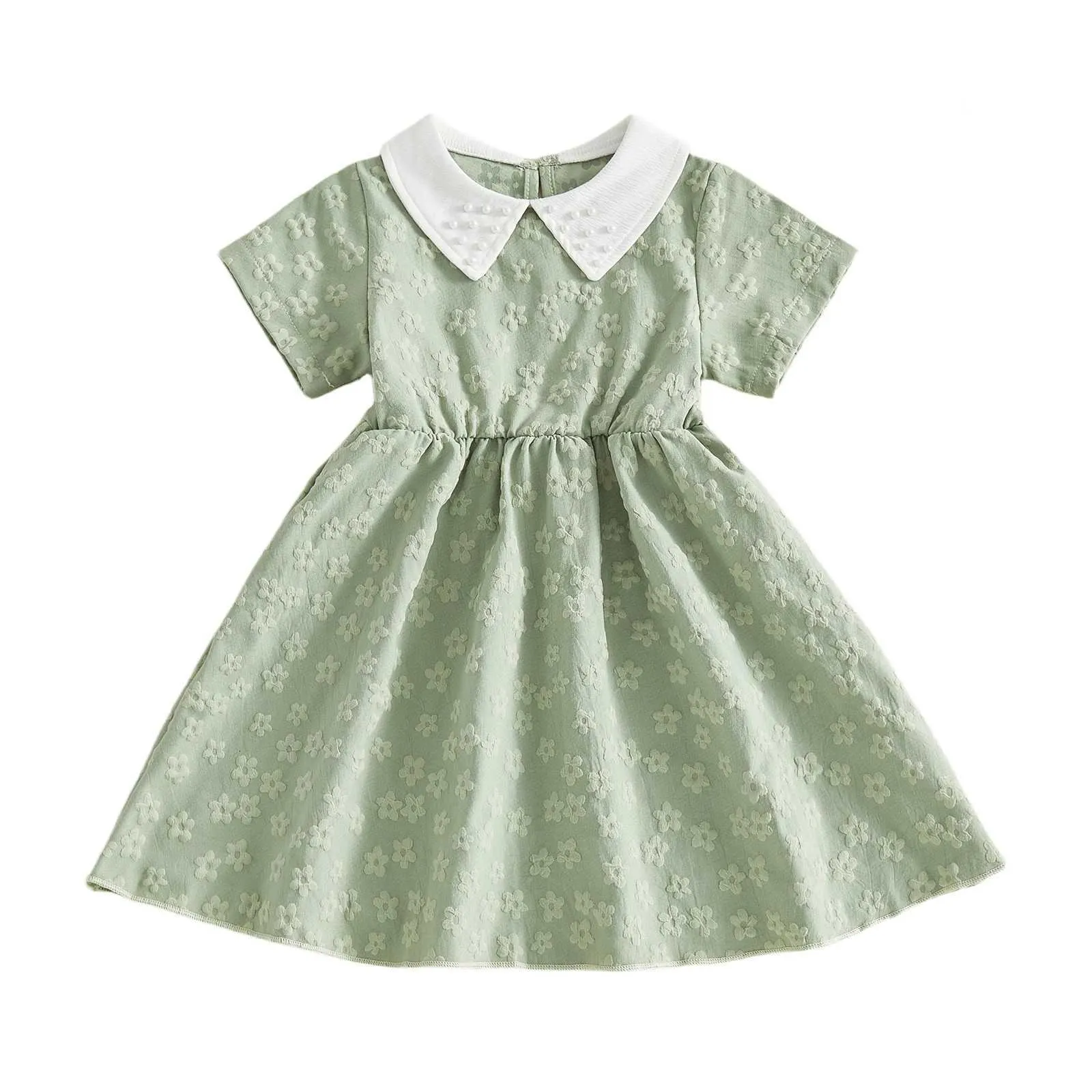 a line dress with peter pan collar Sweet Pea Dress - girls' A line Dress with peter pan collar