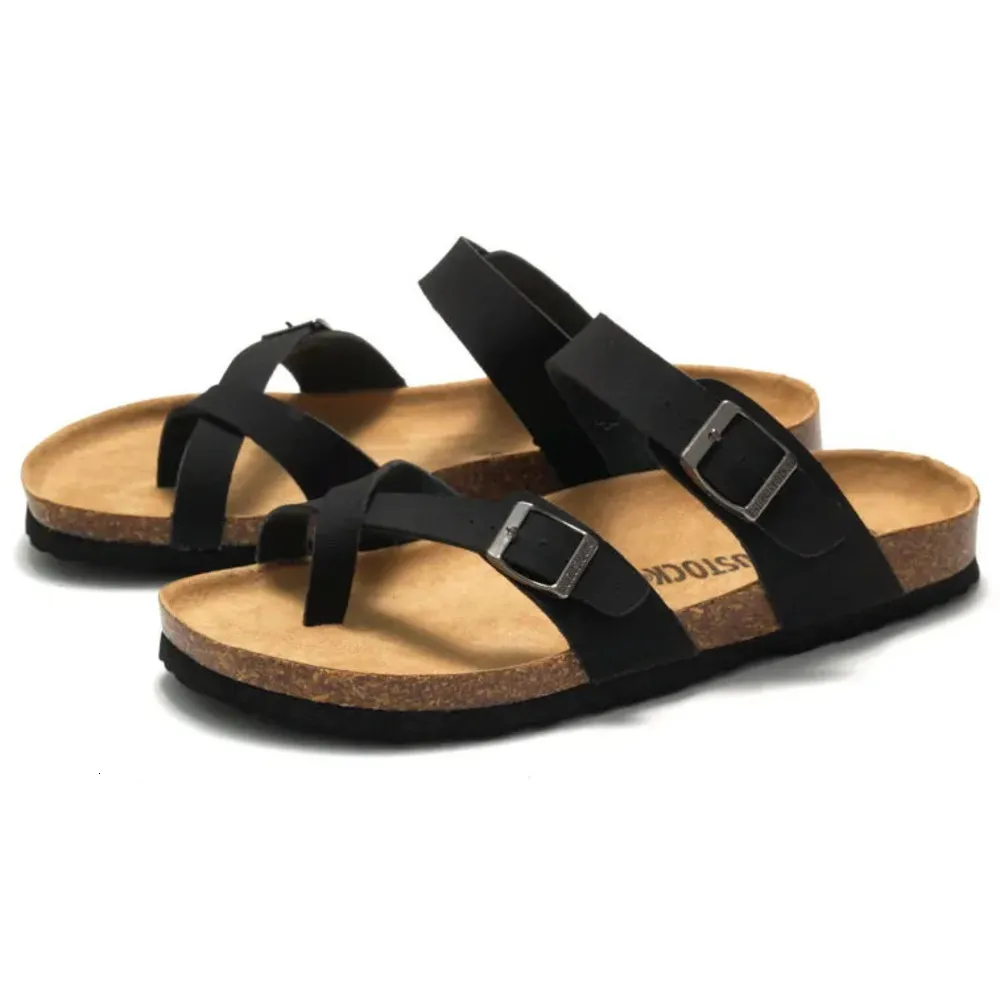 RUIZUSTOCK Pantofole alla moda e casual in sughero, fresche ciabatte da spiaggia in pino per attività all'aperto_voghion.com