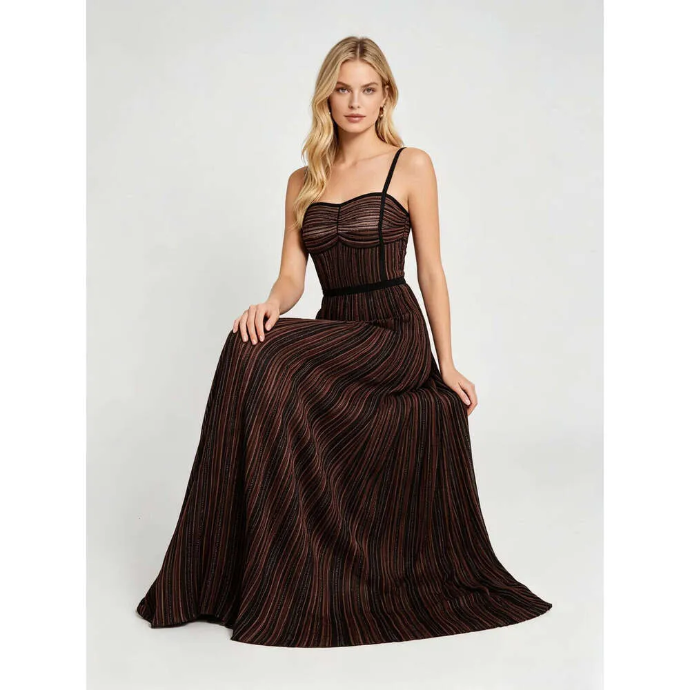 burgundy and black striped dress French Bury & Bk Knit ss like material gives it 2026WK37 WEDTREND Women Dusty Rose Color::#33-Tea Green