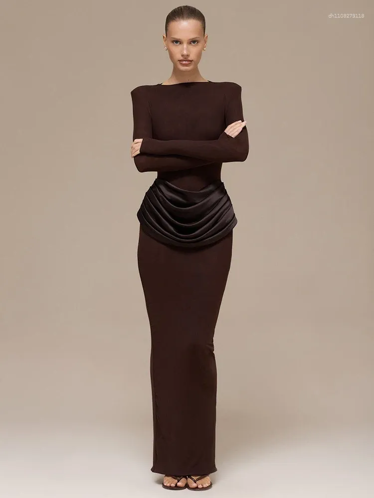 casual bodycon maxi dress Yxbdin Womens Bodycon Maxi Dresses with Sleeves Casual Crew Neck Dresses Casual Sleeveless Tank Dresses Slim Fit Long Dresses Solid Color Going Out
