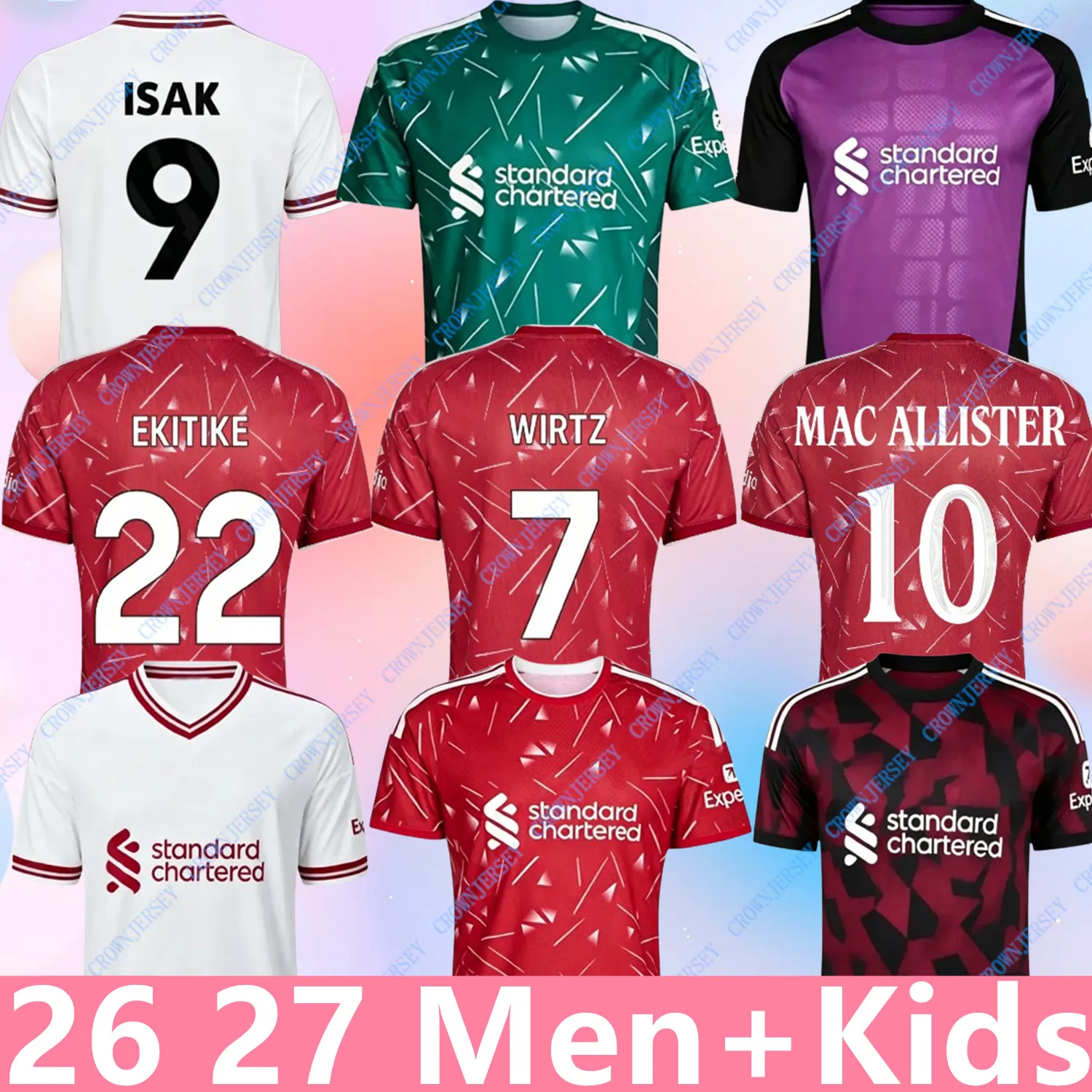 リバプール 26 27 レッズ モハメド ISAK WIRTZ MAC ALLISTER ホーム