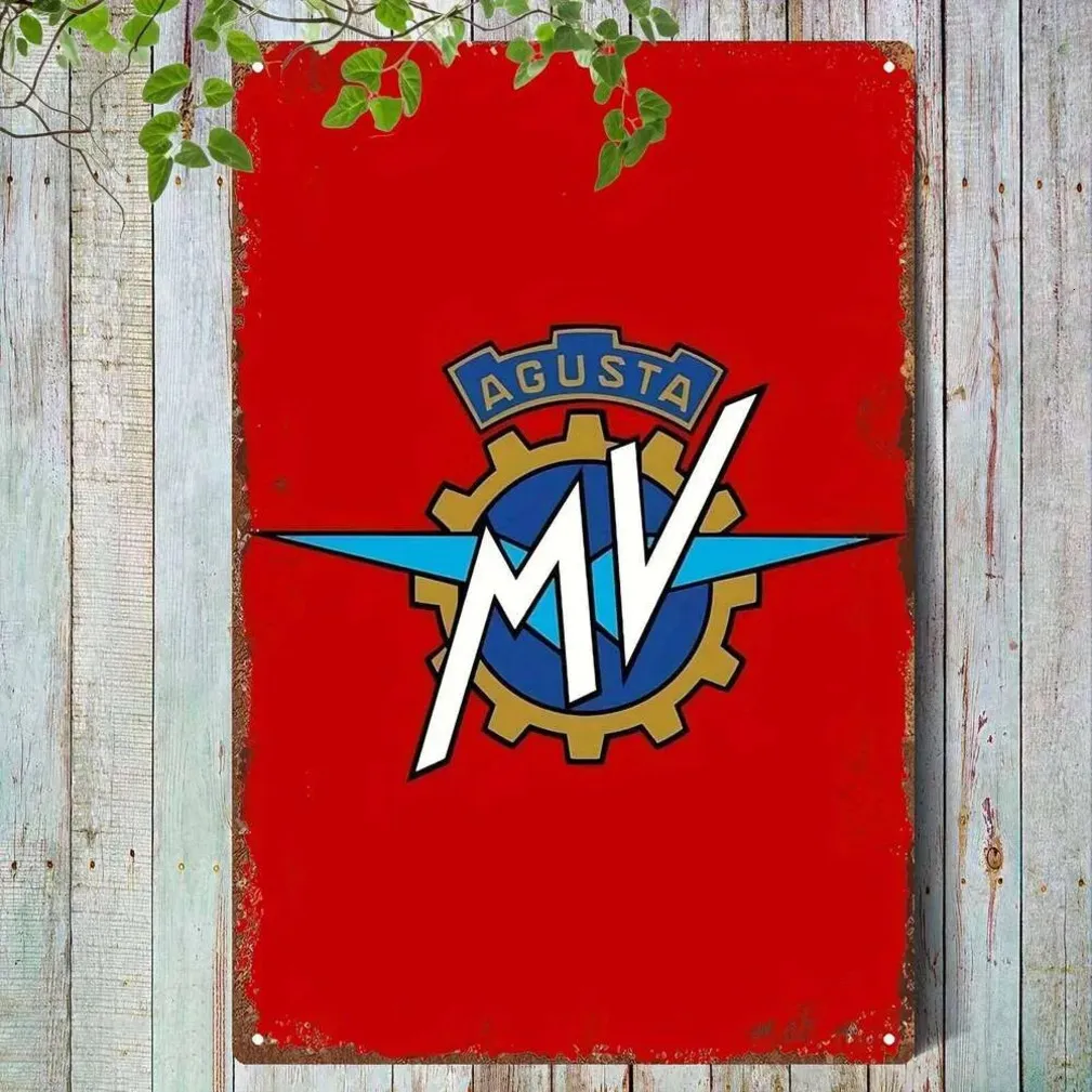 Vintage MV Agusta Logo 2D Flat Metal Mailbox House... From Bfstore666 ...