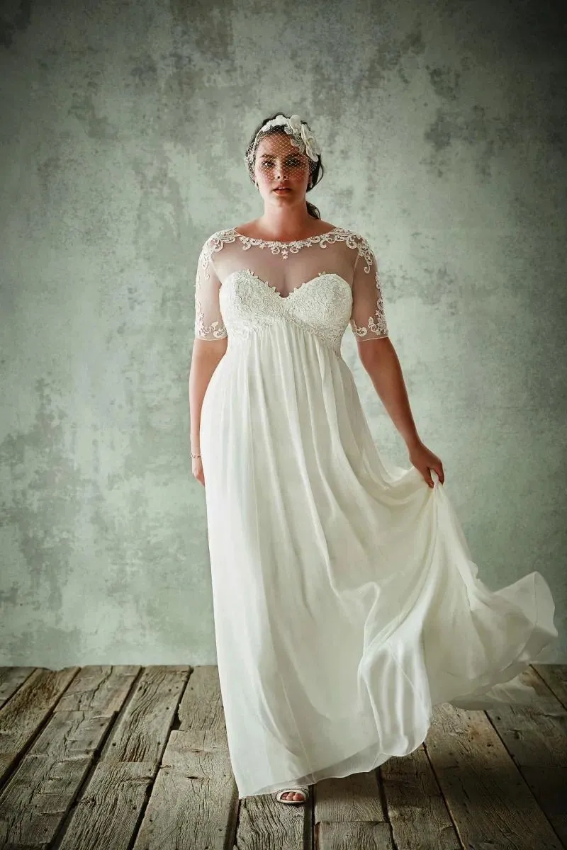 plus size wedding dresses empire waist Plus Size Outfits With... From Echowavestore, Rs.13,630.34 Short Sleeve Period Style:Mid-Century Modern Regency era painted wooden furniture Which one of Sondra's