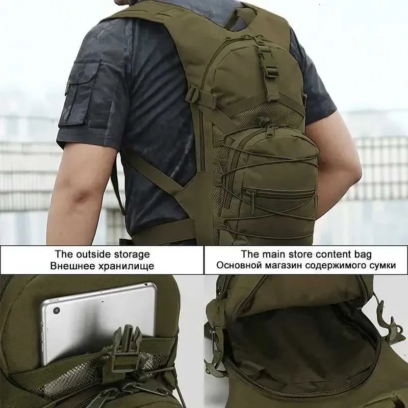 15L Molle Tactical Backpack Bicycle Backpacks Outdoor Sports Cycling Hydration Climbing Camping Hiking Fishing Bike Bag_voghion.com