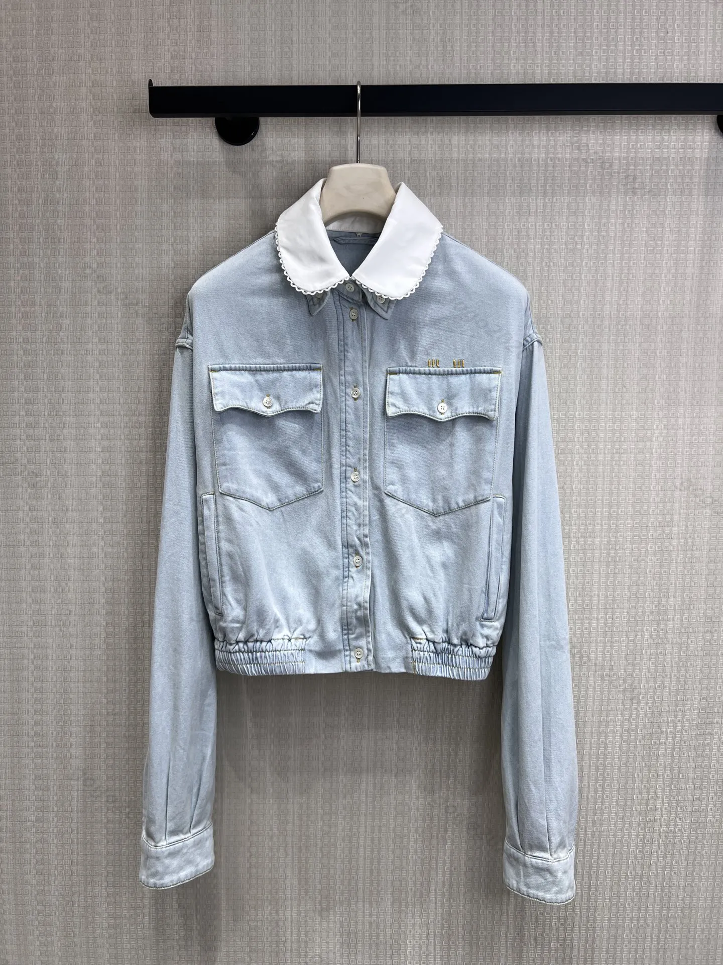 High End Womens Cotton Cropped Jean Jacket With From Gogo2020