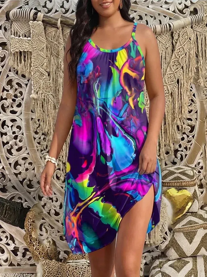 tie dye beach cover up dress Viral Summer Plus Size Beach... From Zara01, Rs.950.67 One size fits sizes PRINCESS STYLE MINI DRESS Cupshe For the Journey Color:Lilac*
