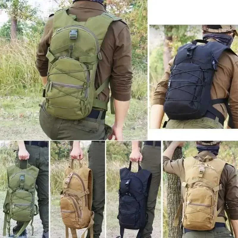 15L Molle Tactical Backpack Bicycle Backpacks Outdoor Sports Cycling Hydration Climbing Camping Hiking Fishing Bike Bag_voghion.com