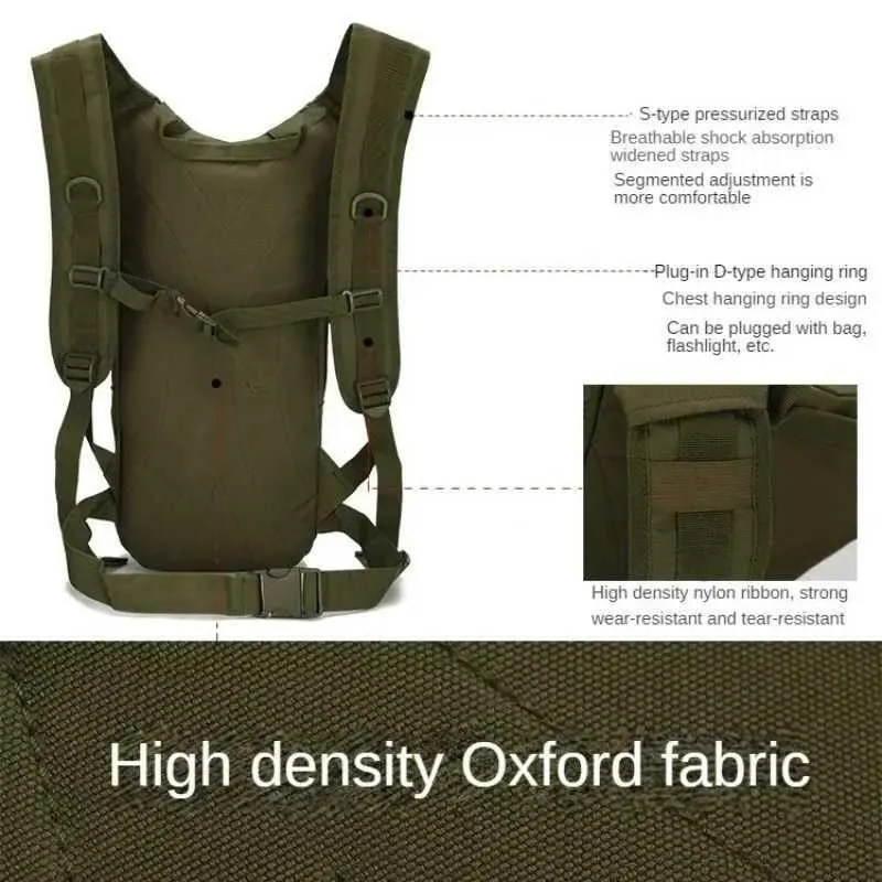 15L Molle Tactical Backpack Bicycle Backpacks Outdoor Sports Cycling Hydration Climbing Camping Hiking Fishing Bike Bag_voghion.com