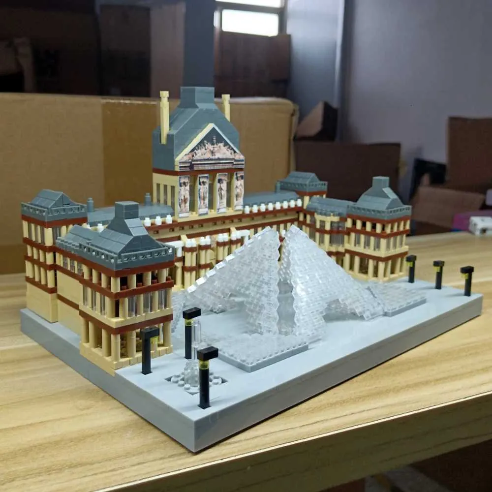 Louvre Blocks Pattern Iconic Louvre Museum Architectural Blocks For Adults... From Puffina ...