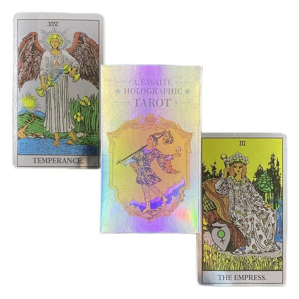 NHPY Juego De Cartas Del Tarot Clásico – Tarot Rider-Waite, Naipes De 350g, Tamaño 10.6×6.2 Cm, Ideal Para Principiantes Y Coleccionistas