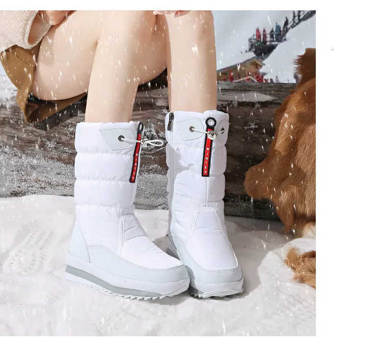 Unisex Winter Schneestiefel Mit Warmfutter Und Reißverschluss_voghion.com